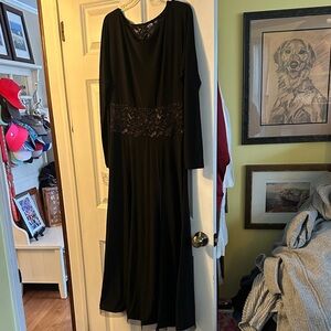 Elegant Black Lace Latin dance Dress